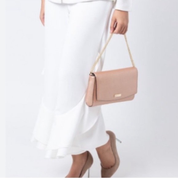 NWT Kate Spade ♠️ Greer Crossbody Rose Gold Saffiano Leather - Picture 3 of 13